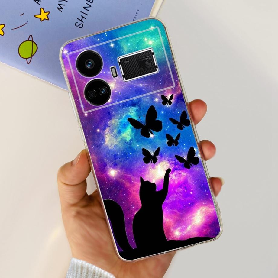 For Realme GT5 240w / GT3 / GT Neo 3 / GT Neo 5 Case Cute Cartoon Luxury Soft Silicon Transparent  Phone Case Back Cover Capas