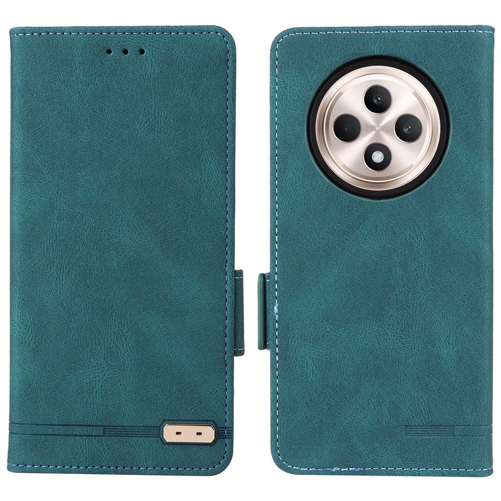 Für Oppo Reno12 F 5G Hülle Hardware Dekor Leder Brieftasche Handyhülle