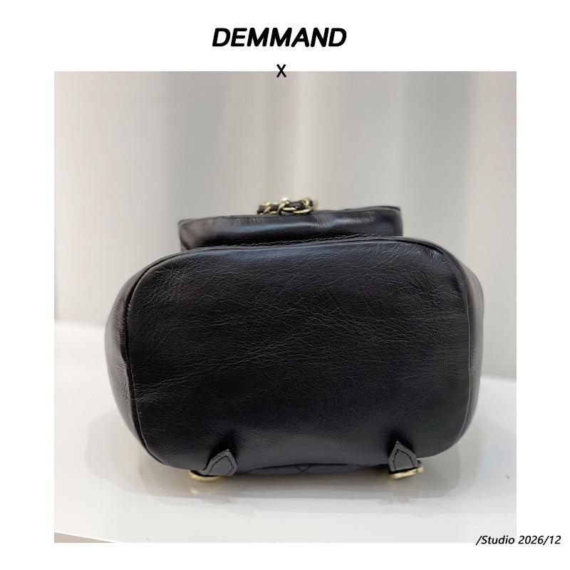 Kleiner Rucksack Damen Koreanische Version Mini-Rauten-Kettentasche Retro Lässig Vielseitiger Rucksack Trend