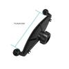 Double Socket 17mm Ball Mount Adapter Base For Expanding Car Dashboard Phone Holders To Two Devices