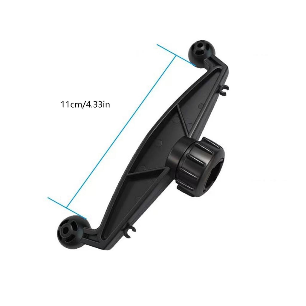 Double Socket 17mm Ball Mount Adapter Base For Expanding Car Dashboard Phone Holders To Two Devices