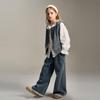 Montjoi Kids Japanese Workwear Denim Vest Set