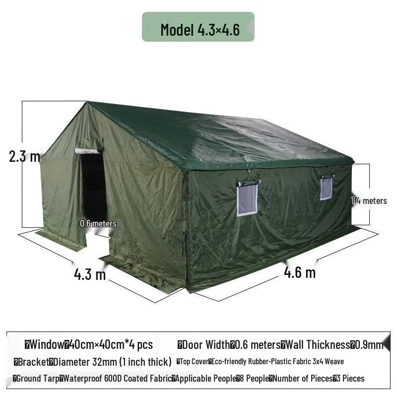 JINGGENG Heavy-Duty Waterproof Steel Frame Tent