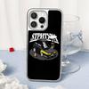 Cool Car L-la-Da Fashion Logo Design Phone Case for iPhone 16 15 14 13 12 11 Pro Max Sheepskin Silver-edged Protective Case