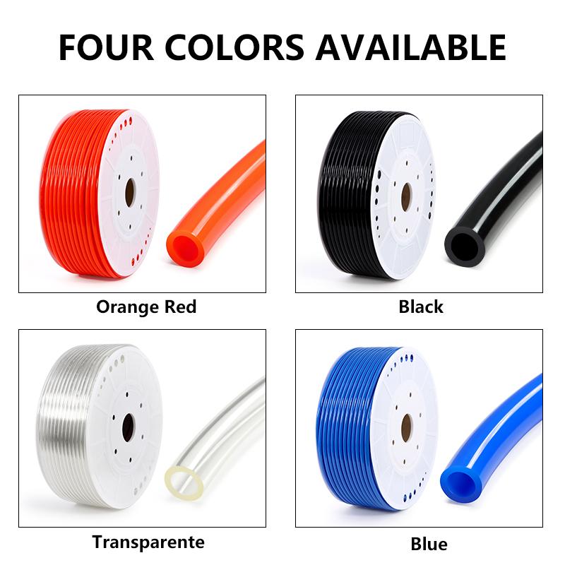 PU Pneumatic Tube 2/5/10M ID 2-12mm High Pressure Air Hose Polyurethane Tubing Flexible Compressor Hose for Line Pneumatic Tools