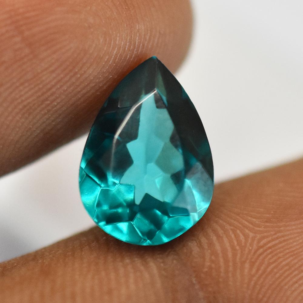 7.50 Ct Pear Cut Flawless NATURAL Green Tourmaline Loose Gemstone