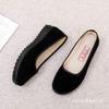 Cloth shoes flat single shoes soft sole work shoes black hotel shoes overalls dancing mother shoes