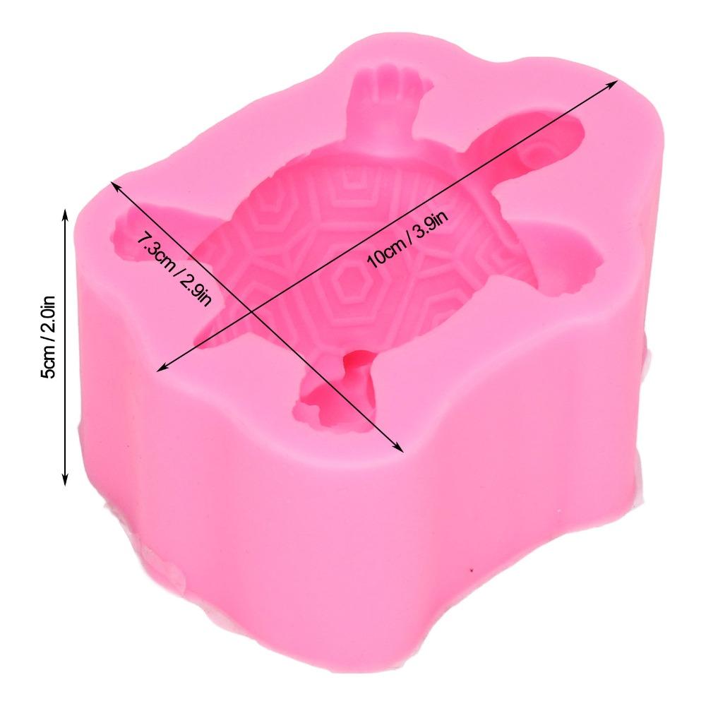 1PCS Pink Color Baking Mold Food-Grade Silicone Fondant Mold Silicone Turtle Mold  For DIY Cakes