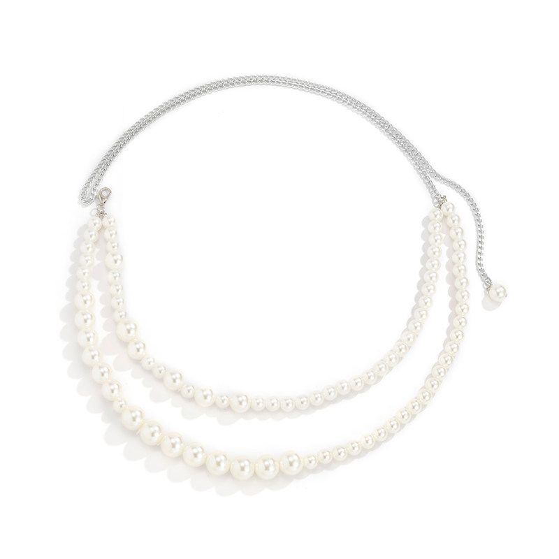 

Waist Chain for Women, European and American Style, Simple and Trendy, Popular on Instagram, Stylish Accessory for Hot Girls to Pair with Dresses Silver