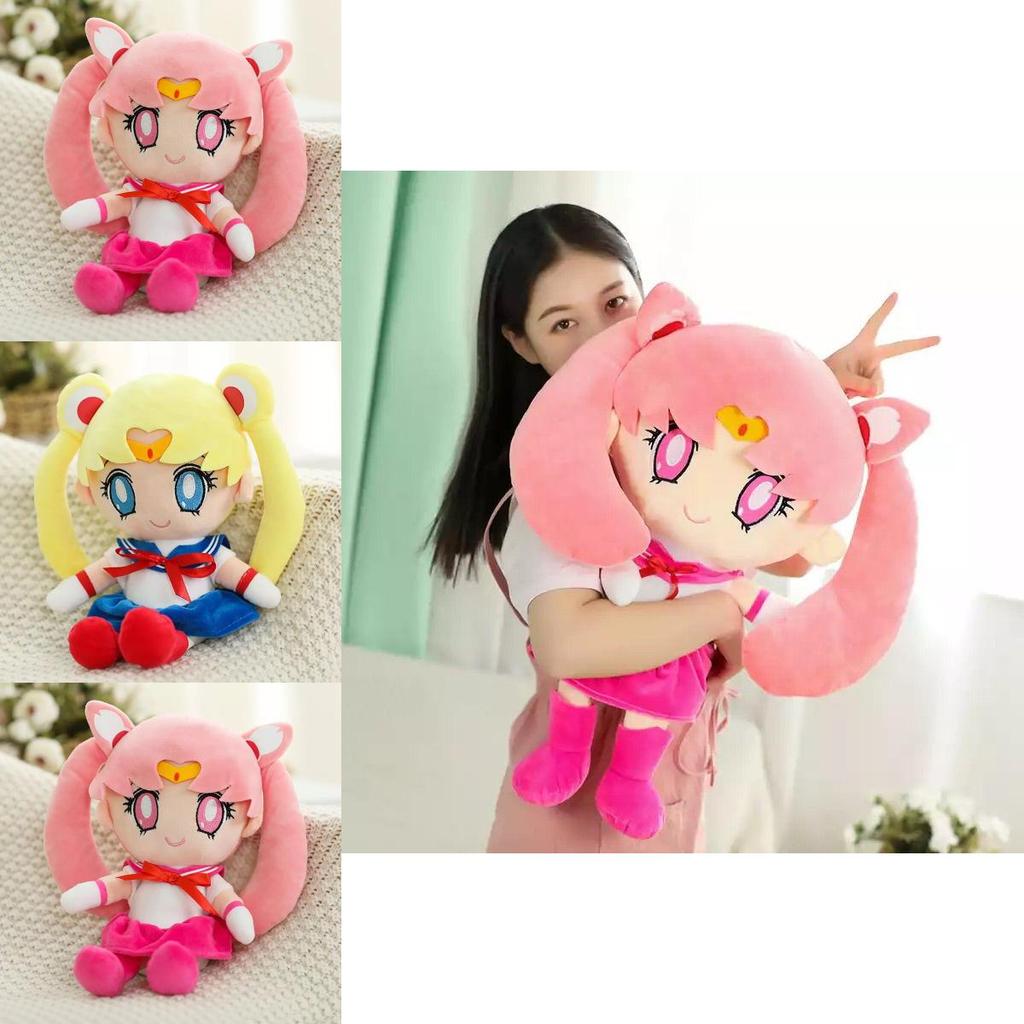 Adorable Sailor Moon Rabbit Cartoon Plush Toy With Soft Pp Cotton Stuffing For Girls