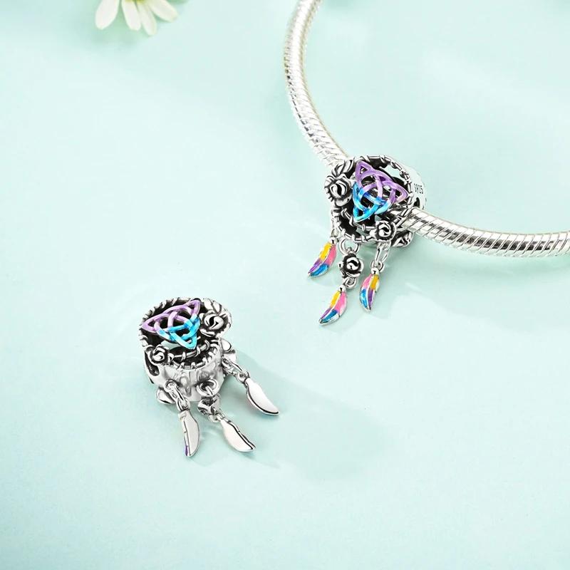 Copper Cat Safety Chain Animal Series Beads Butterfly Bracelet Charms Diy For Jewelry Making Birthday Gift