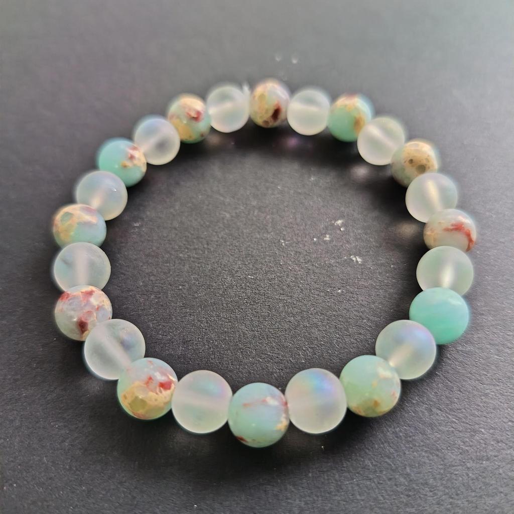 Temu Shein TK Shoushan Stone Beaded Bracelet 8mm Natural Stone Hot-seller