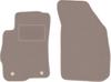 Beige Front Floor Mats For: Chevrolet Aveo II T300 Hatchback, Sedan (2011-)