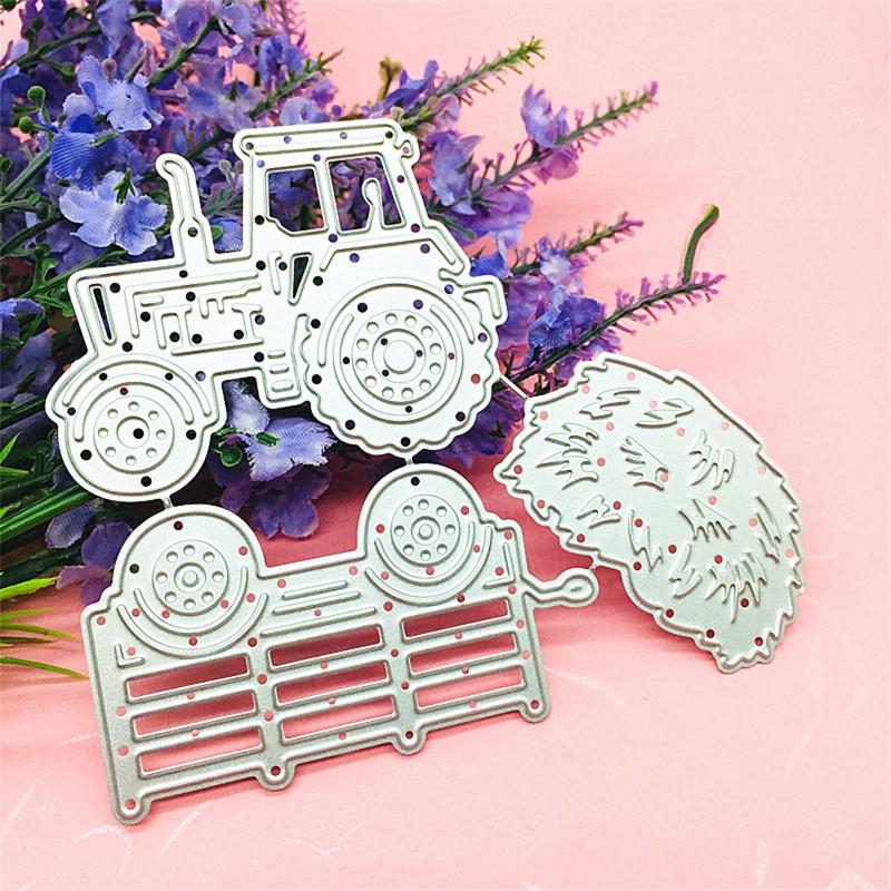 Tractor Straw DIY Craft Metal Cutting Die Scrapbook Embossed Paper Card Album Craft Stencil Template Die-cuts