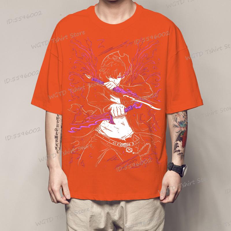 Solo Leveling T-Shirt Sung Jinwoo New Anime Manga Black Shirt Tee All Size Pro Choice Graphic T Shirts Oversized Vintage CLOTHES