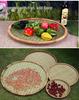 Large Handmade Bamboo Winnowing Basket - Round Woven Tray/Sieve for Drying or Decoration