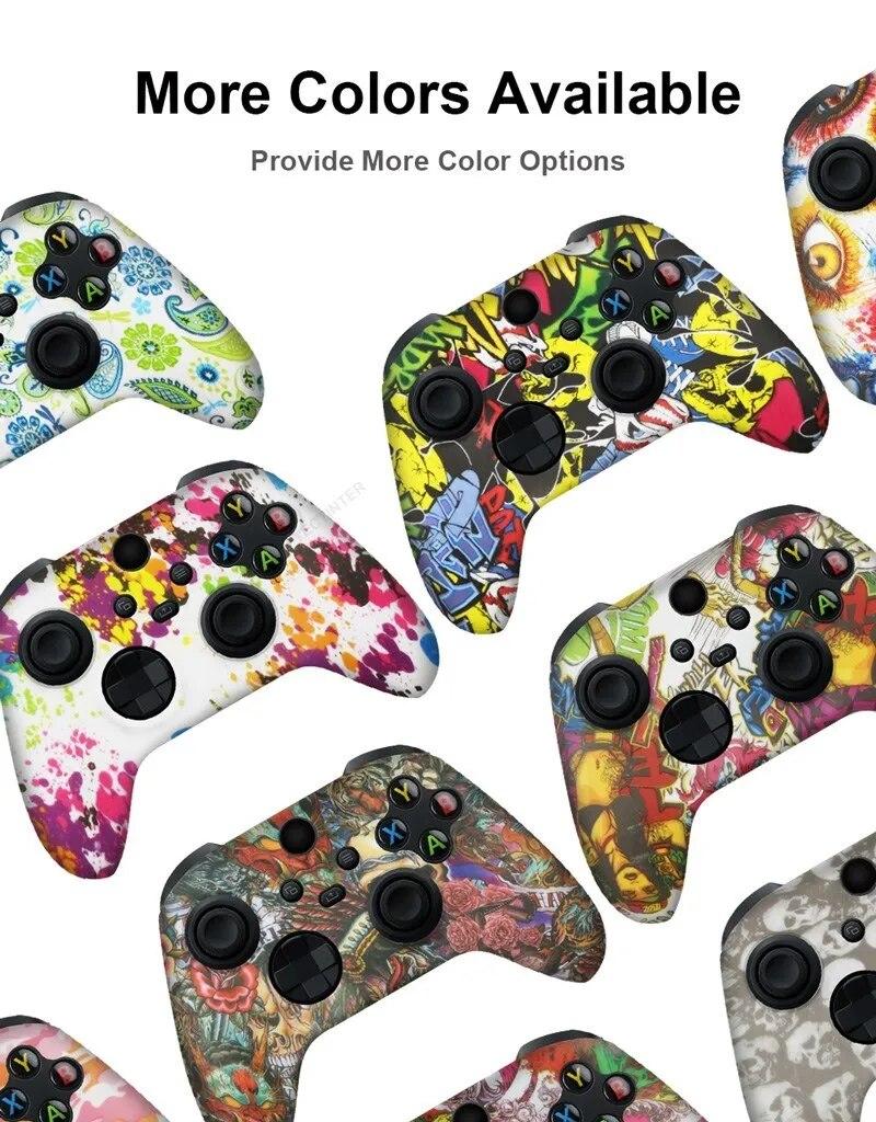Soft Silicone Case for Xbox Series X/S Controller Protective Skin Gamepad Accessories Thumb Grips Caps Joystick Cover Shell