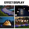 12LED Coloful Oświetlenie Energia słoneczna Zakopane światło Podłoga Decking Outdoor Garden Lawn Path Lamp