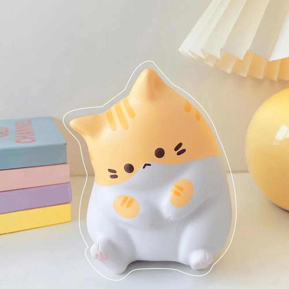 Cartoon Cat Squeeze Toys Slow Rebound Plushie Decompression Doll Cute Stress Relief Release Anxiety Toy Home Table Ornaments
