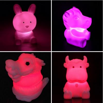 Υπέροχο κινέζικο ζωδιακό κύκλο LED σε σχήμα ζώου που αναβοσβήνει και νυχτερινό ντεκόρ που αλλάζει χρώμα