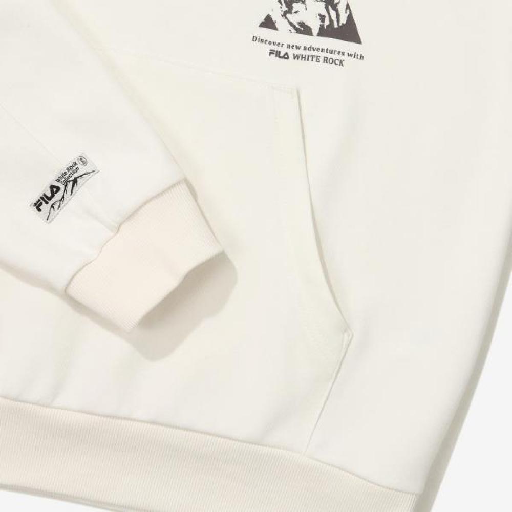 Fila Snap Hoodie White Rock