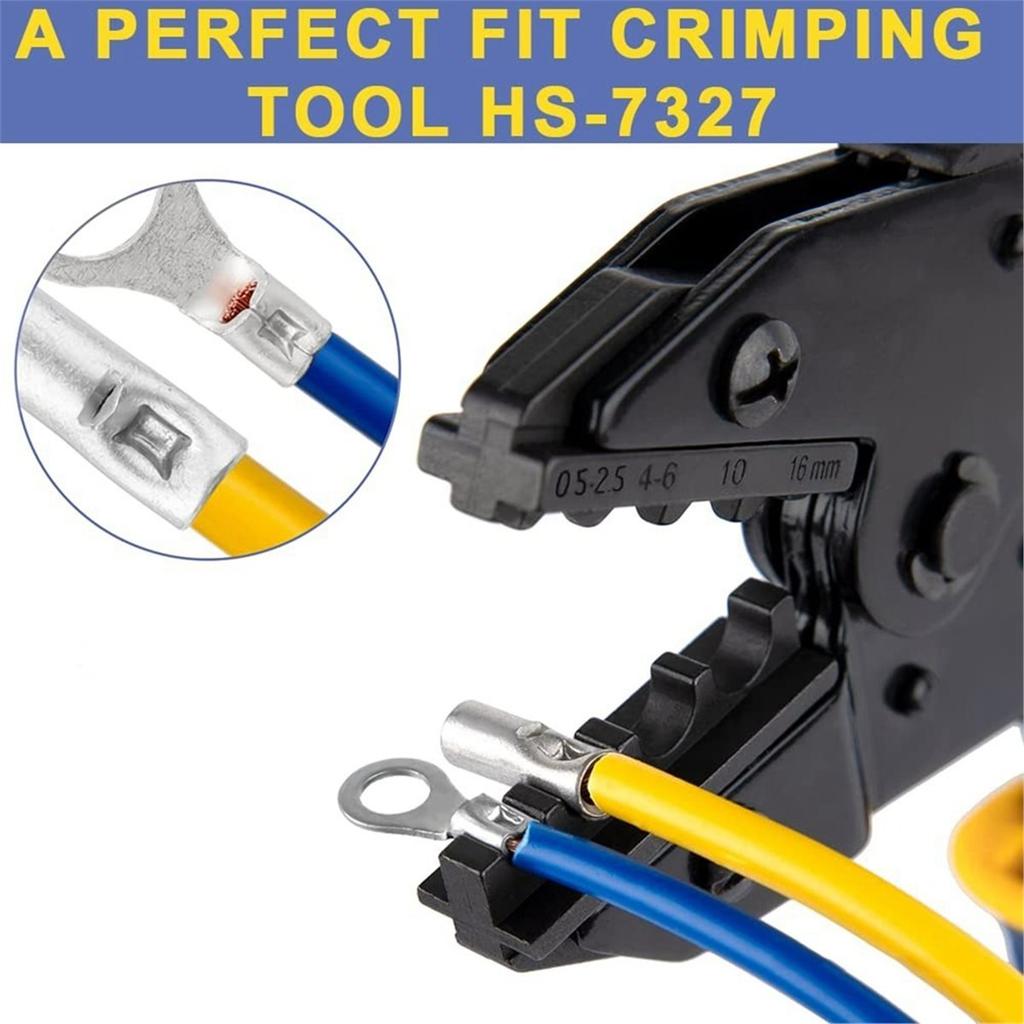 2026 New Non Insulated Butt Connectors Kit 420pcs Butt Connectors for Wiring Pure Copper AWG24-8 Wire Crimp Connector
