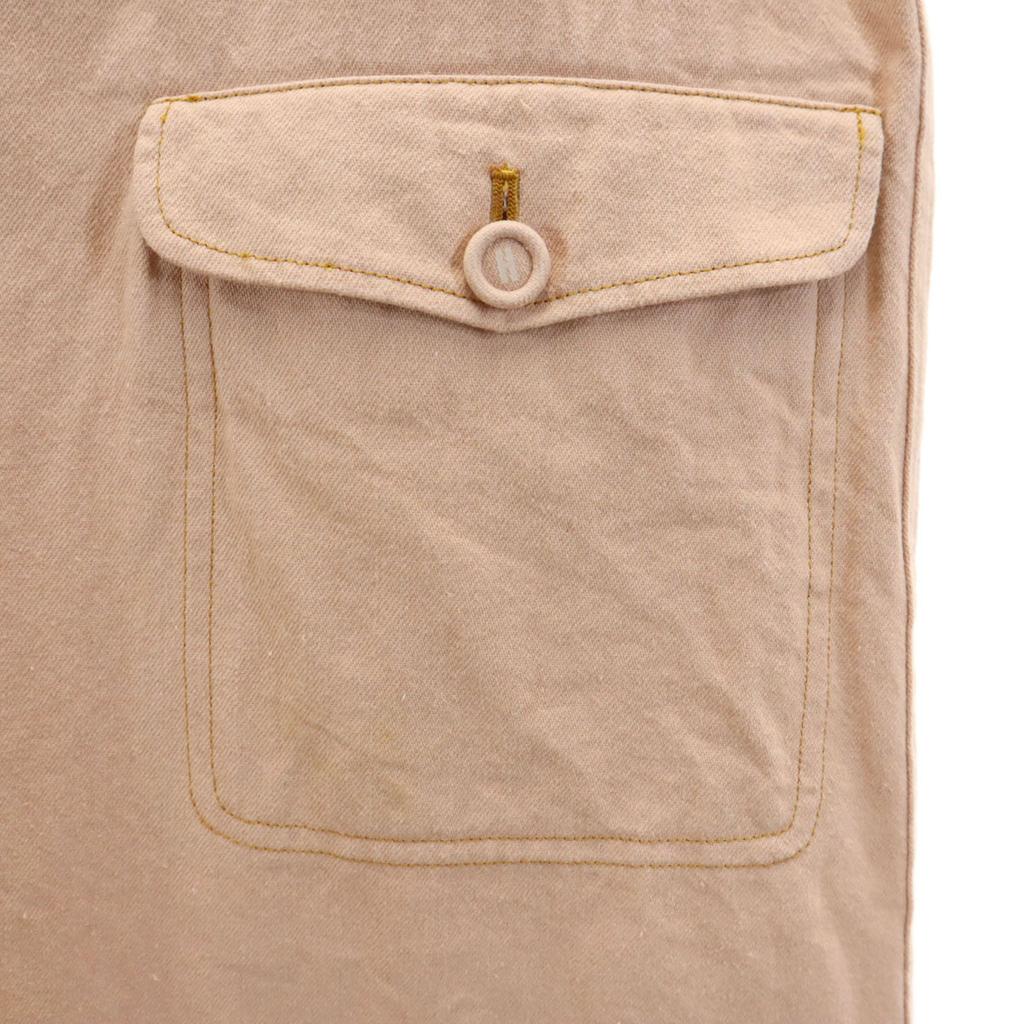 PINK HOUSE No Sleeve Denim Jumper Skirt Salmon Pink One Piece Women Used