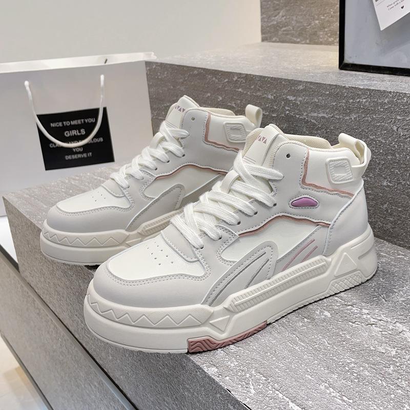 

Модные универсальные высокие туфли для детей 2025 года, новая осенняя обувь для улицы, модная обувь для спорта и отдыха на мягкой подошве 35