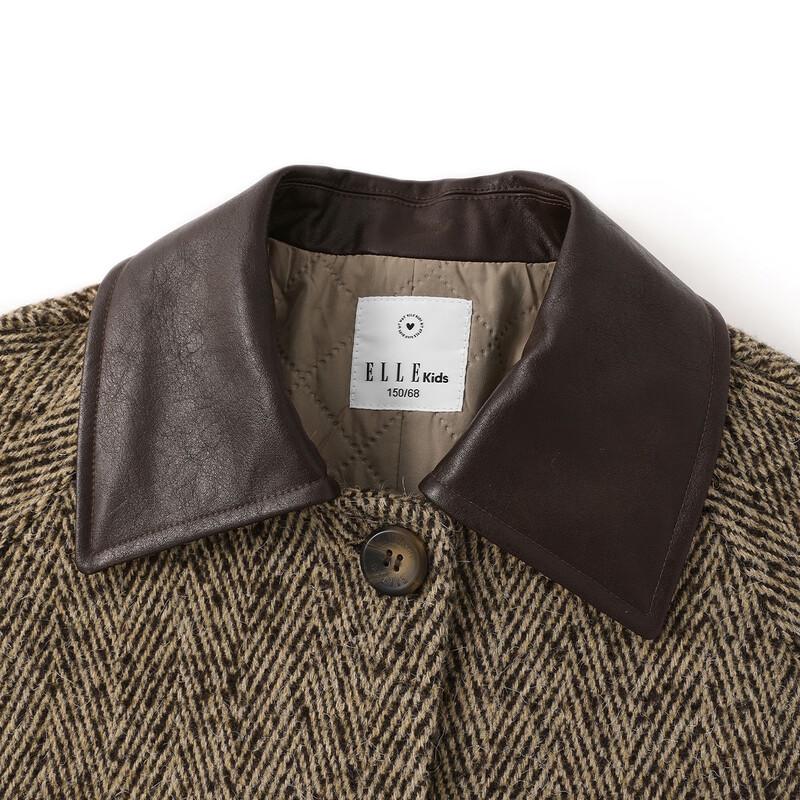 ELLE KIDS Girls' Quilted Raglan Winter Coat