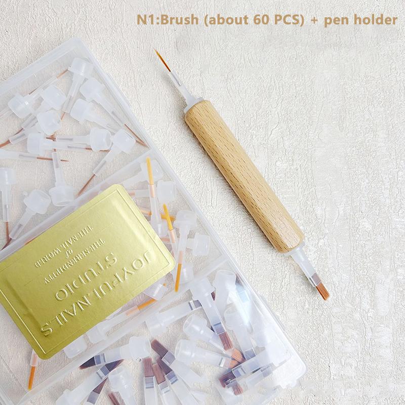 

1 Set Replacement Nail Polish Brush With Double Head Pen Can Replacement Head Brush Nail Brush Liquid Applicators Manicure Tools N1