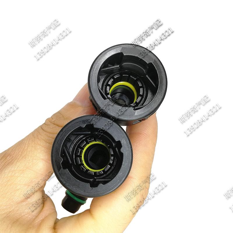 11.8 ID8 auto fuel line quick connector 11.8mm 90 180 degree SAE 10 plastic fuel line fittings nylon pipe connector 1pc