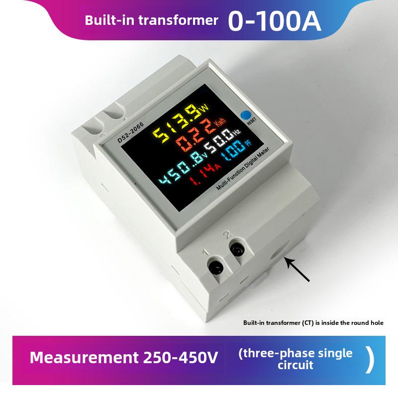D52-2066 Smart Single-Phase Rail-Type Electric Meter 220V