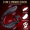APP-Steuerung Vibrierender Butt Plug Penisring für Männer Prostata Damm Massager für Gay Anal Vibrator Penisring Tragbares Erwachsenenspielzeug Verzögerte Ejakulation