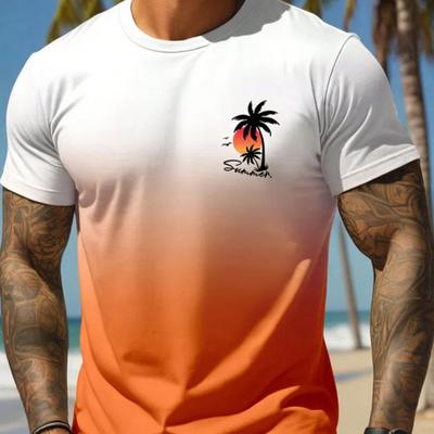 2024 Daily Casual Fashion Men's T-shirt Running Loose And Comfortable Men's Short-sleeved Top Urban Street Style Men's T-shirt