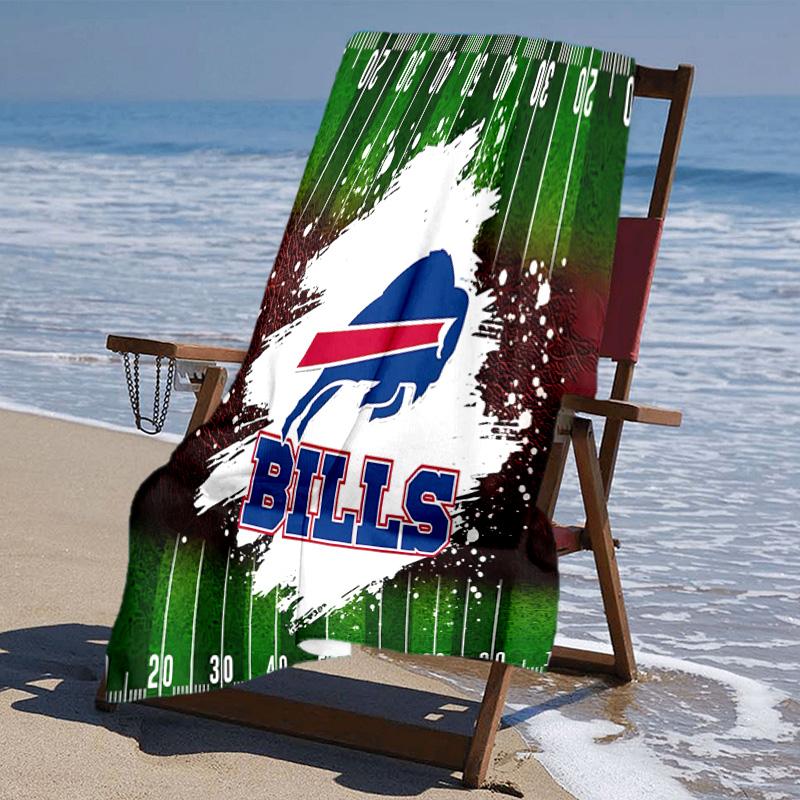 Proof Beach Towel with Buffalo Bill LOGO Pattern - Soft,absorbent,quick-drying,machine Washable - Perfect for Swimming,camping,bathing