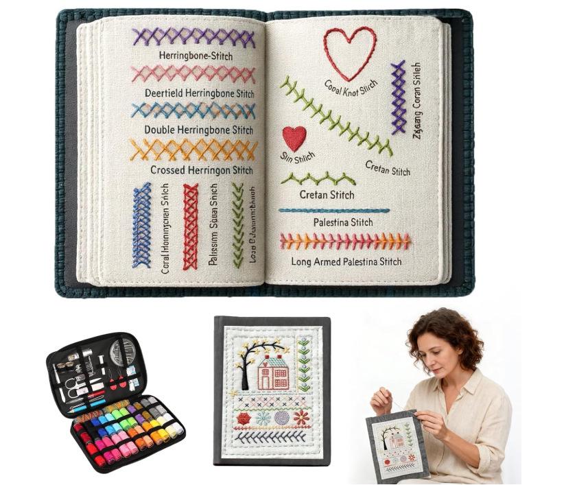 Portable 86-Piece Sewing Kit with Oxford Cloth Bag