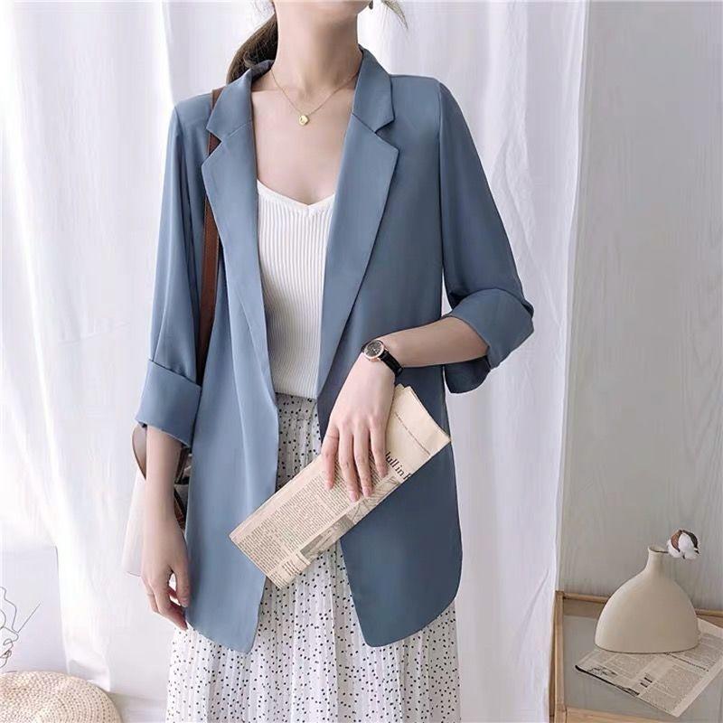Small Suit Jacket Women's Seven Quarter Sleeve Style Spring Summer Sun Protection