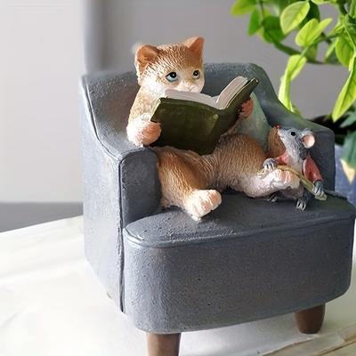1 Pc Cute Mouse Decorations Animal Resin Home Decor  Simulated Animal Desktop Decorations and Hardcover Home Decor Decorations