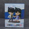 Detective Conan Shinichi Kudo Ran Mori Chibi Figures Century Hand-Holding Scene Desktop Ornament Pc Case Decor For Anime Fans
