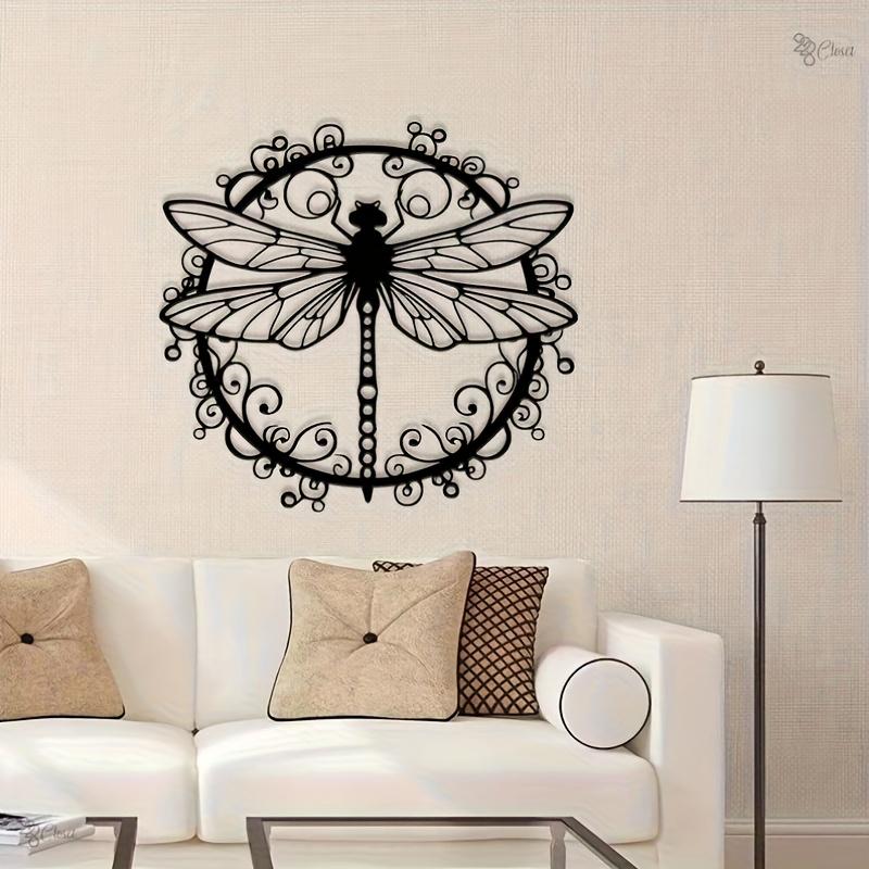 Metal Wall Art Dragonfly Garden Decoration for Yard Terrace Gift Nature Decor