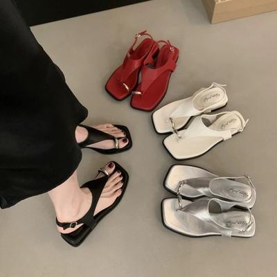 Keilabsatzschuhe Sandalen mit dicker Sohle Damenschuhe Neuer Stil Strandsandalen