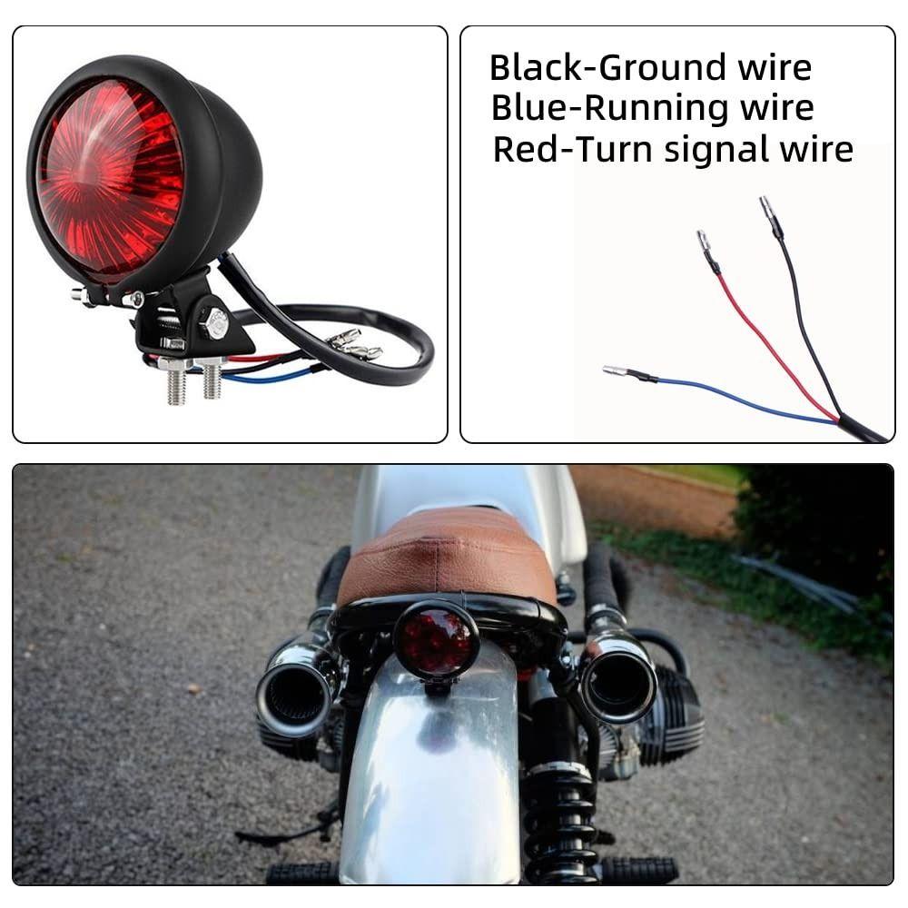 1pcs 12V Motorcycle Tail Light Universal LED Tail Light  For Chopper, Mini Bike, Bobber