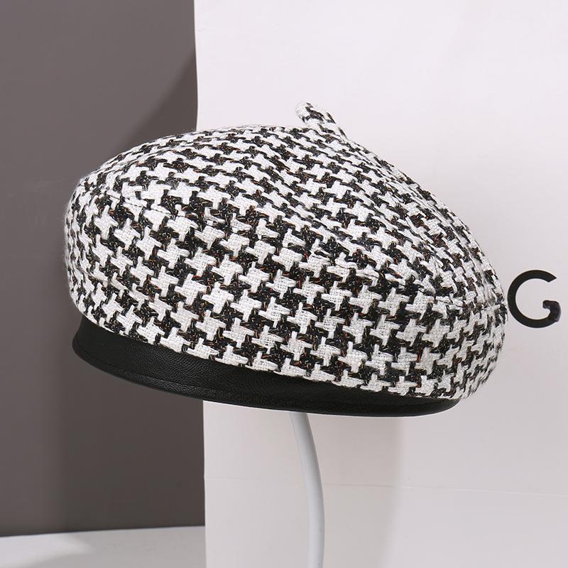 Autumn and Winter Fashion Plush Beret Children Show Their Faces Small Painter Hat Versatile Big Head Circumference Newsboy Hat
