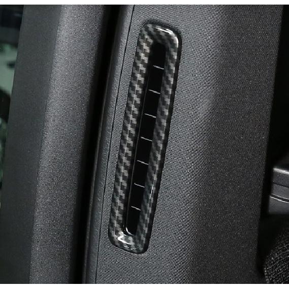 For Porsche Panamera 2017-2021 Carbon Fiber B Pillar Vent Air Outlet Frame Trim