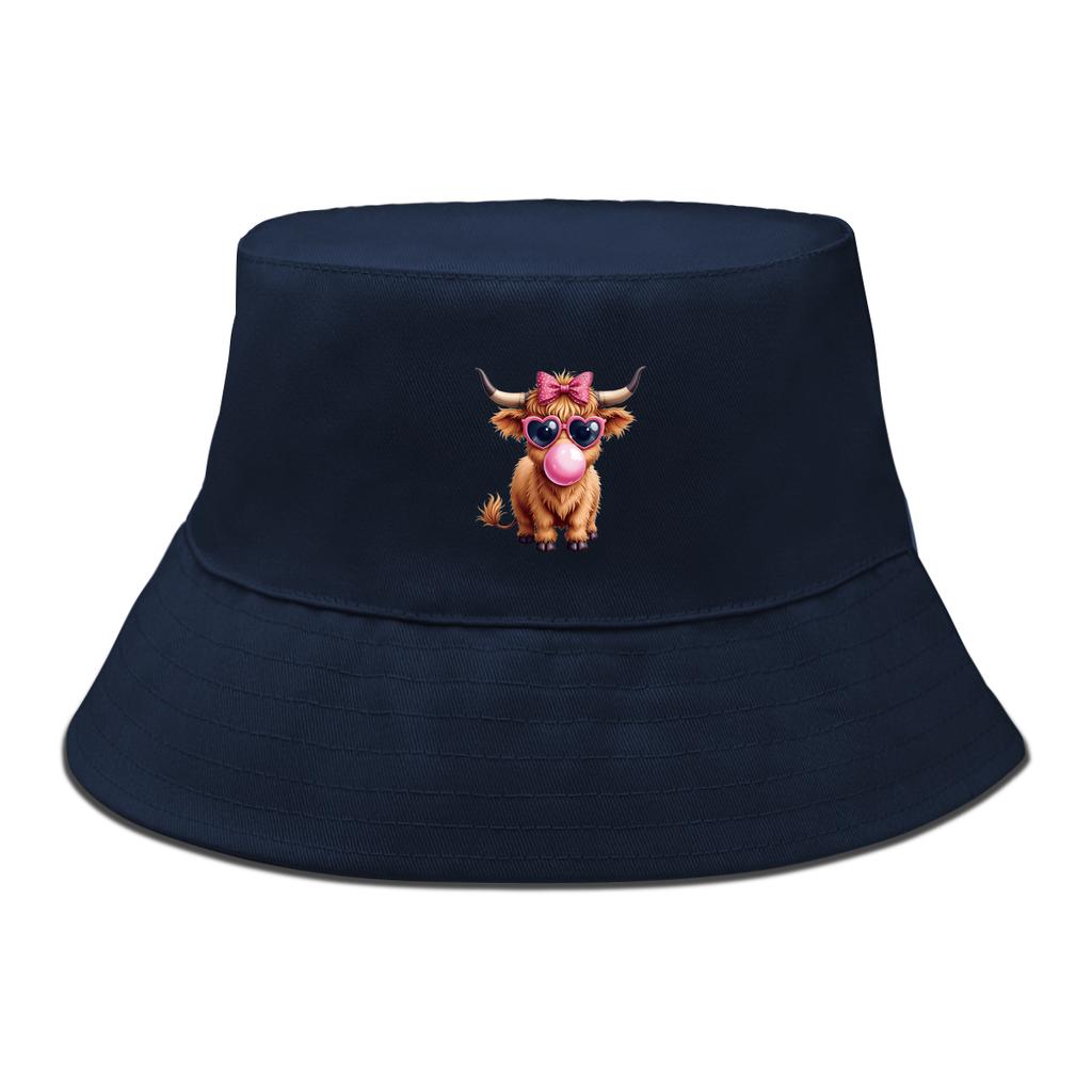 Lovely Small Yaks Bucket Hat Unisex Stylish Bucket Hats Suns-Protect Bucket Hat Woman Solid Color Sun Hat Perfect For Daily Wear