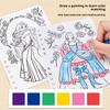 Up Princess Dress Sticker Kit Toy Paper Material Creative Play Children Gift