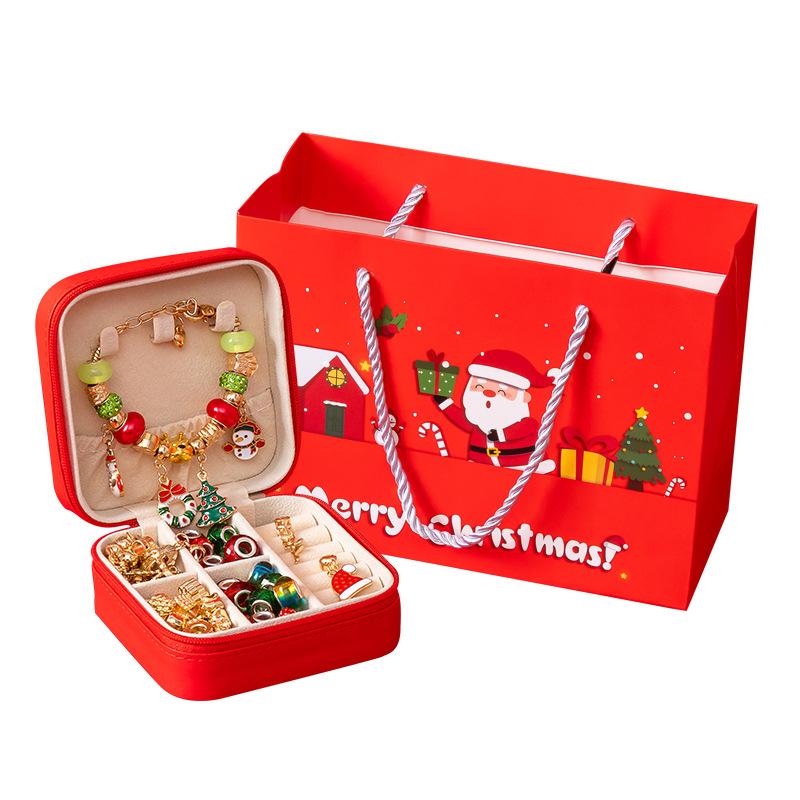 Girls' DIY Handmade Glass Bracelet Jewelry Gift Box for Birthdays & Christmas