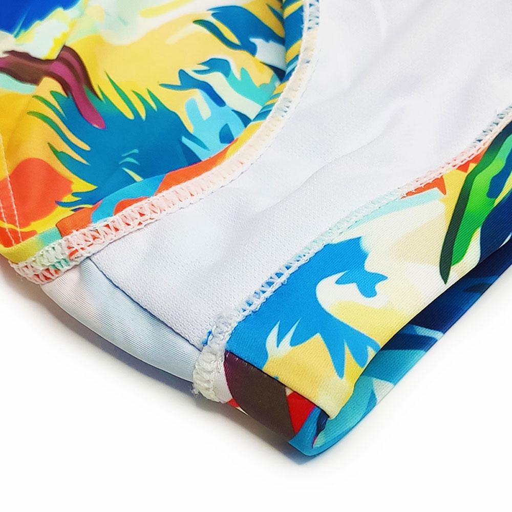 Pánská móda Sexy Swim Brief Sexy plavky s potiskem pro muže Surfovací plavky Low-Rise