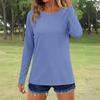 Women's Fashionable Casual Oversized Raglan Sleeve  Colour  Neck Pullover T-Shirt