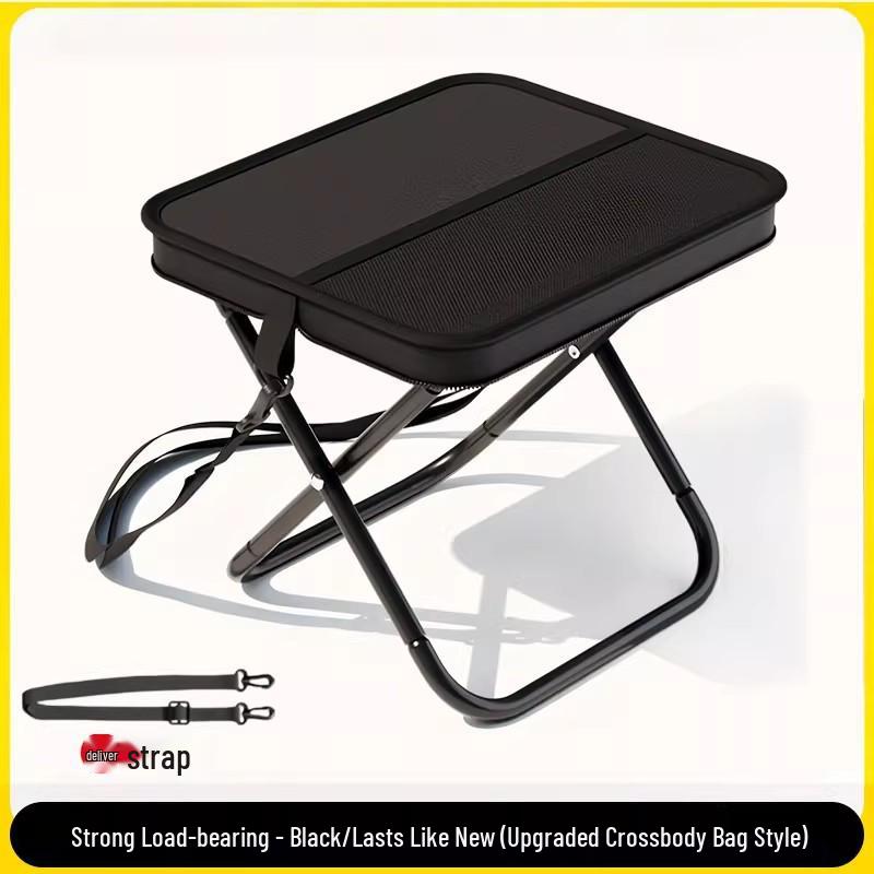 Compact Folding Outdoor Stool with Carry Bag for Fishing and Camping